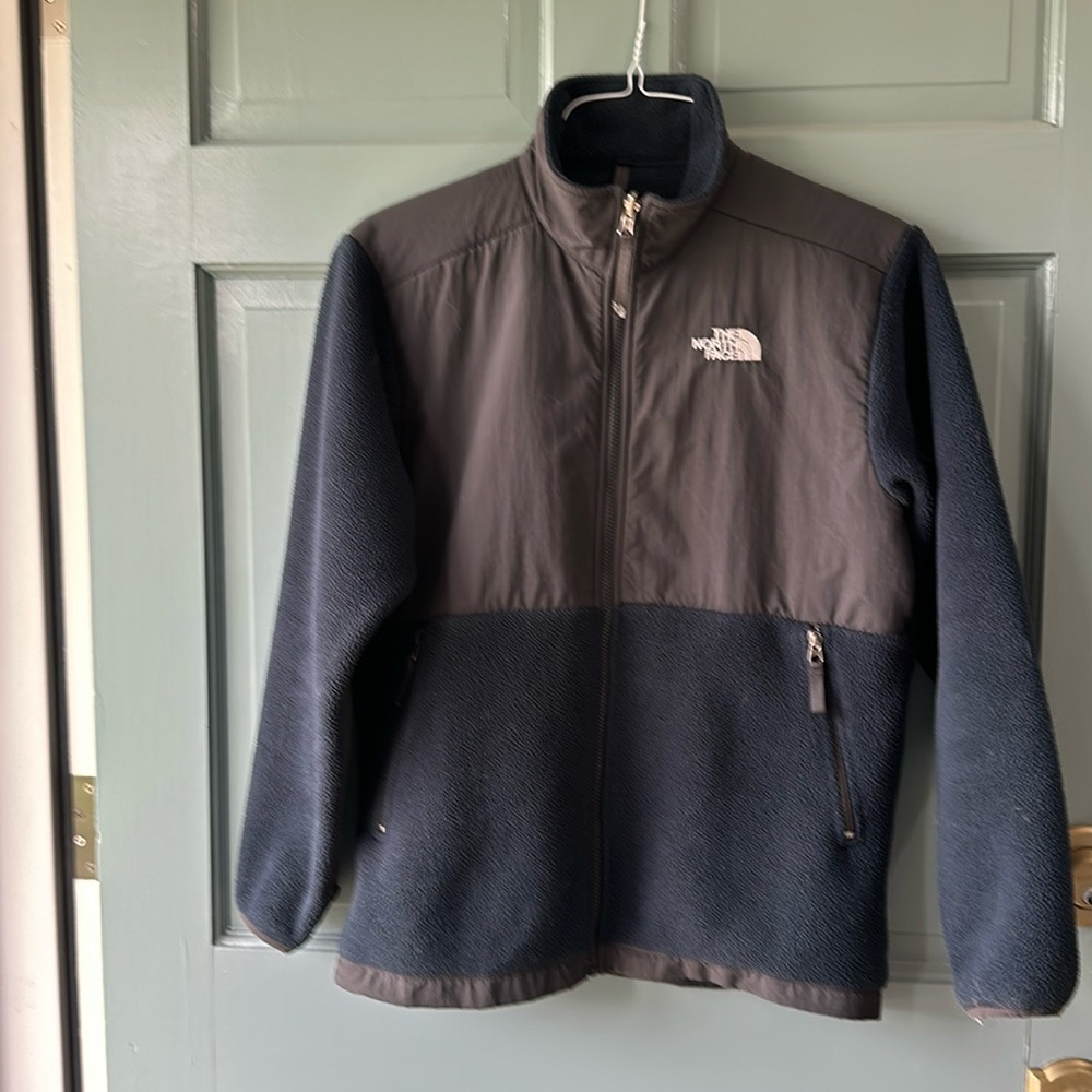 The North Face navy fleece jacket sz XL boys